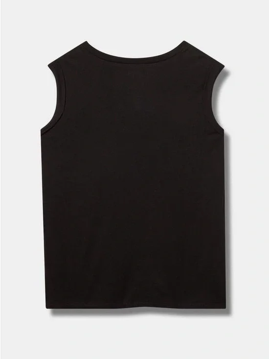 Nirvana Cotton Roll Sleeve Embroidered Tank size 2x - Picture 3 of 5